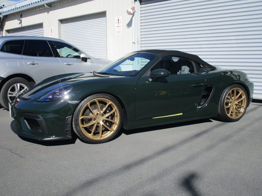 ポルシェ 718 スパイダー Fenixスクラッチガード施工 | わたびき自動車