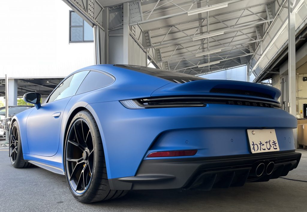 ポルシェ992GT3 Fenixスクラッチガード施工（マットクリヤー