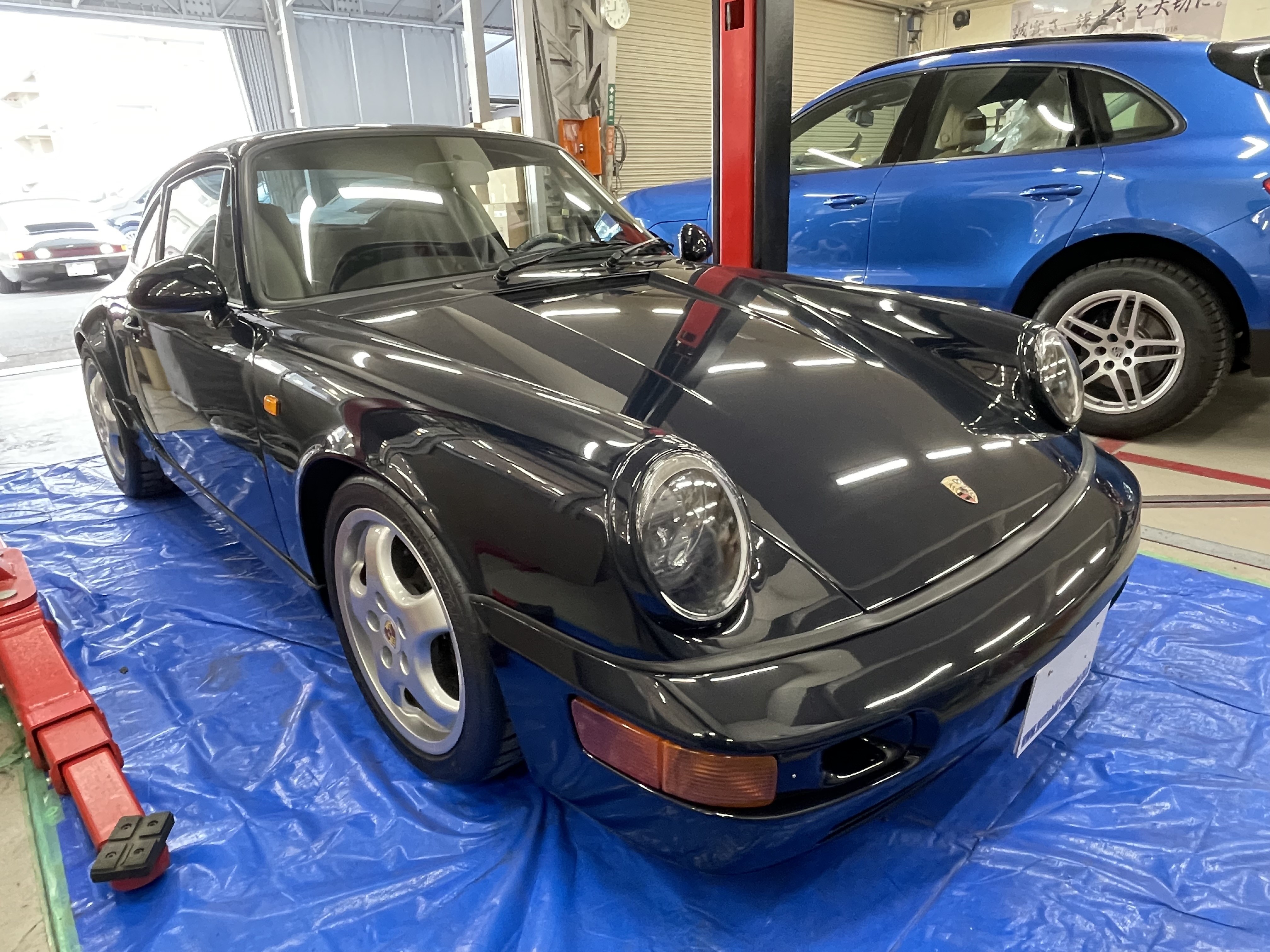 ポルシェ964下回りドライアイス洗浄 | わたびき自動車工業株式会社