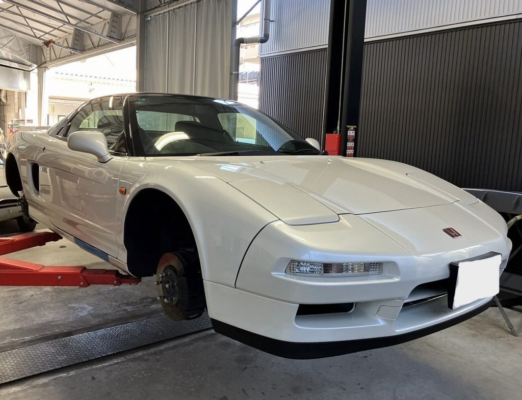 NSX 下回り・ホイールハウス・エンジンルーム ドライアイス洗浄 | わた 