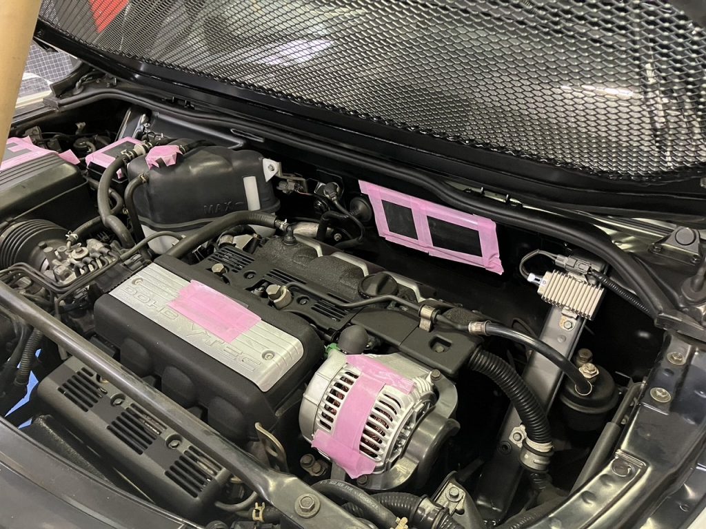 NSX 下回り・ホイールハウス・エンジンルーム ドライアイス洗浄 | わた